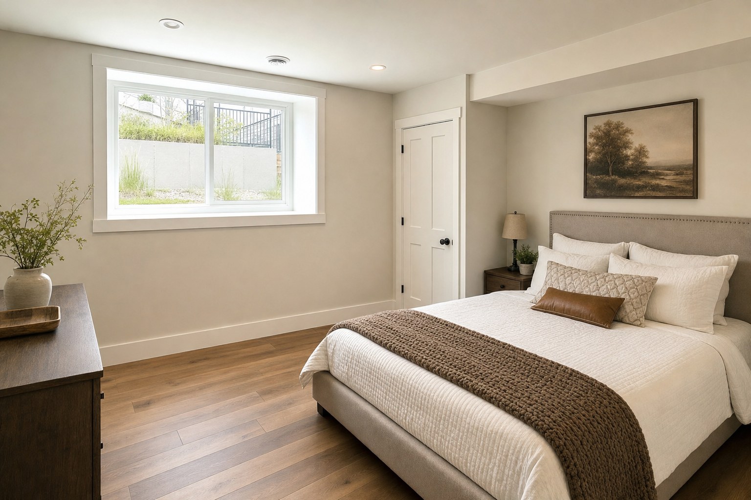 The bedroom in Stewartville finished basement inspiration