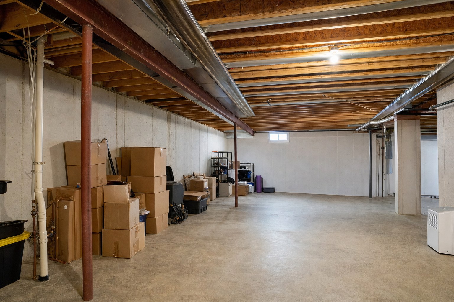 The gym in Kasson before basement renovation