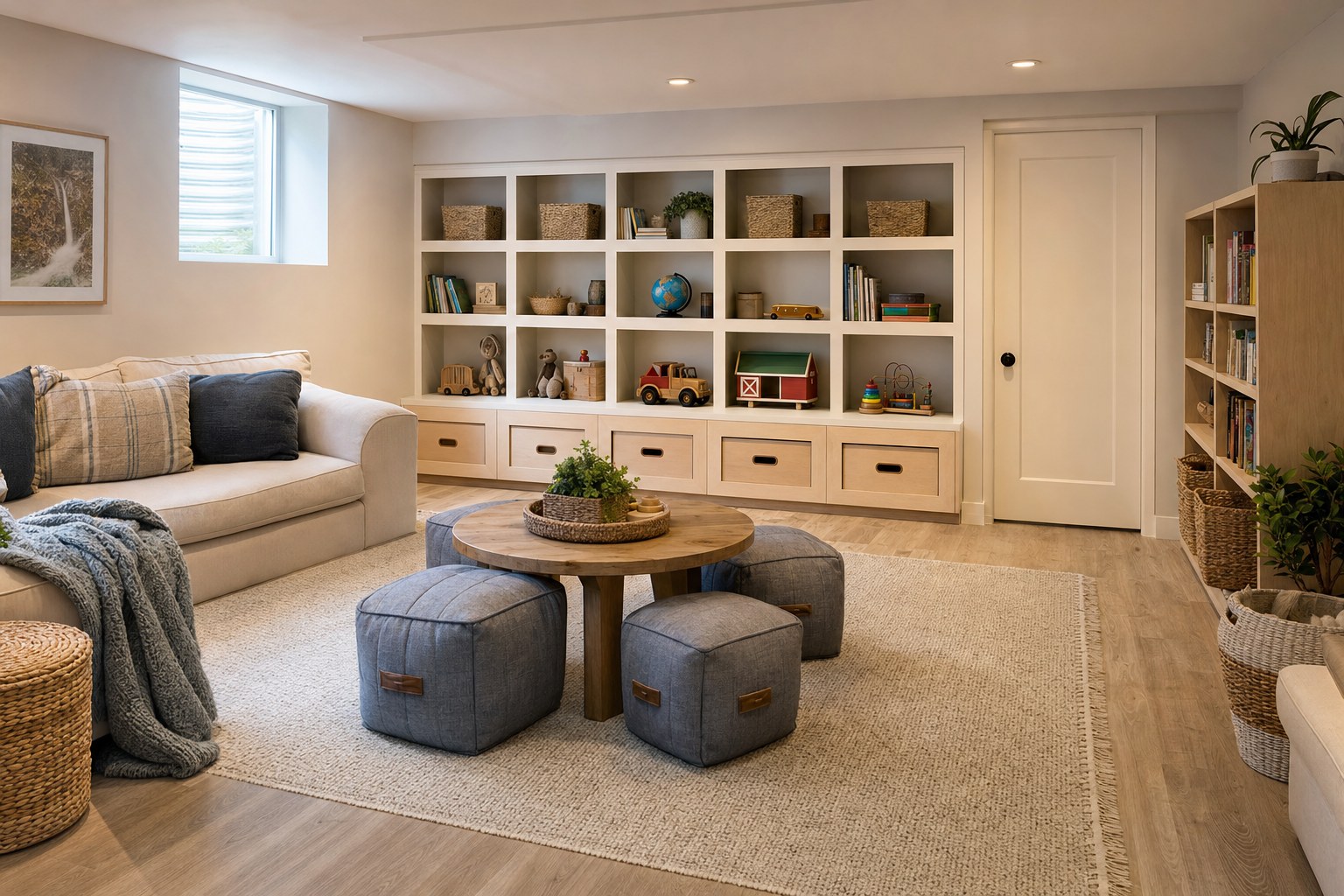 The playroom in Pine Island finished basement