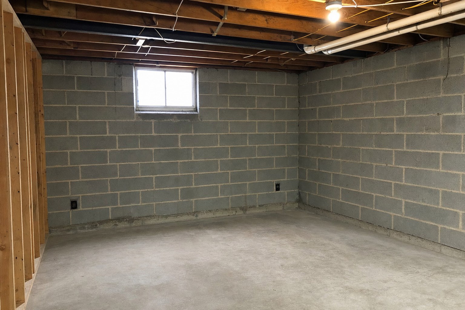 The bedroom in Stewartville before basement renovation